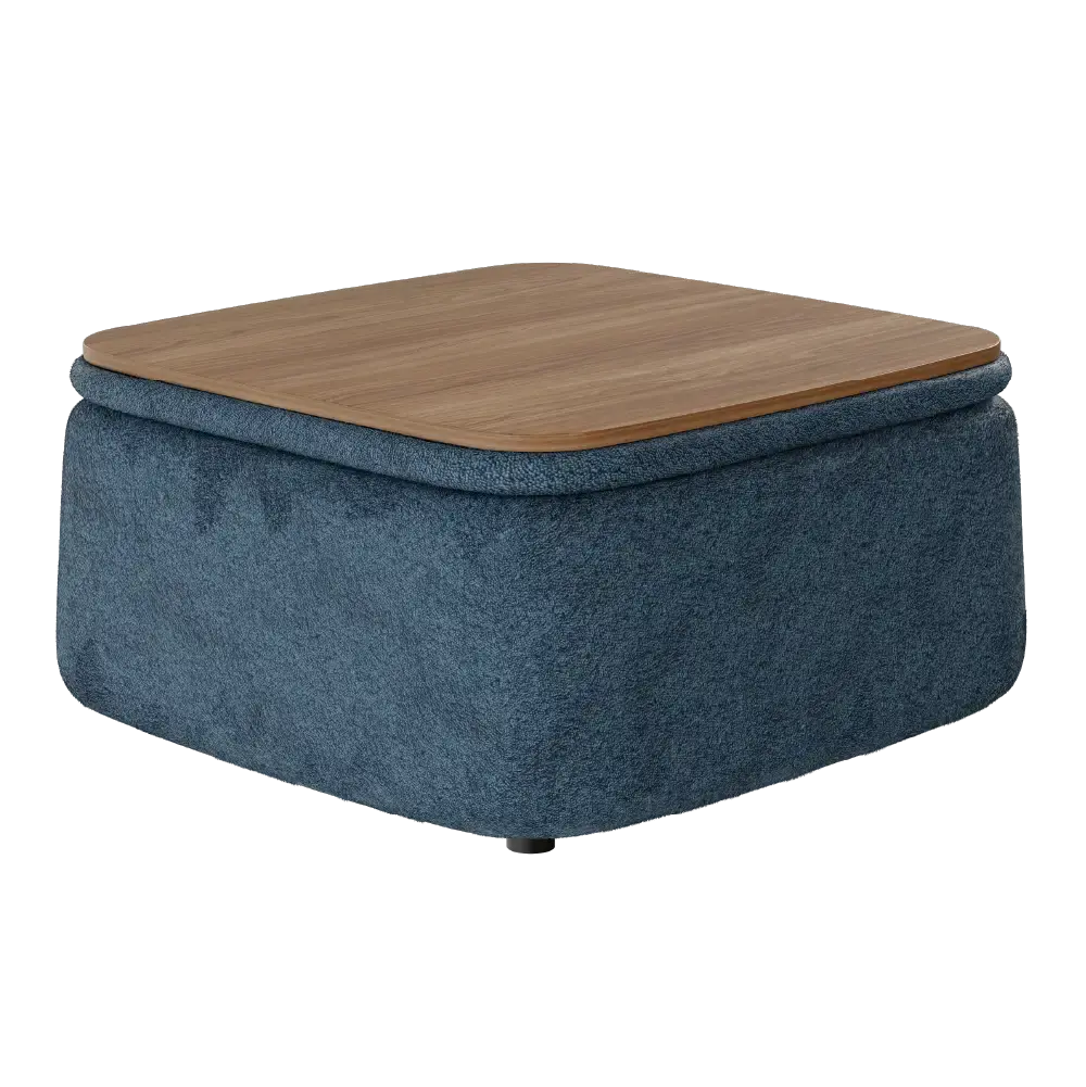 Mesa de centro Elements Berti 3 em 1 (Mesa + Puff + Baú)