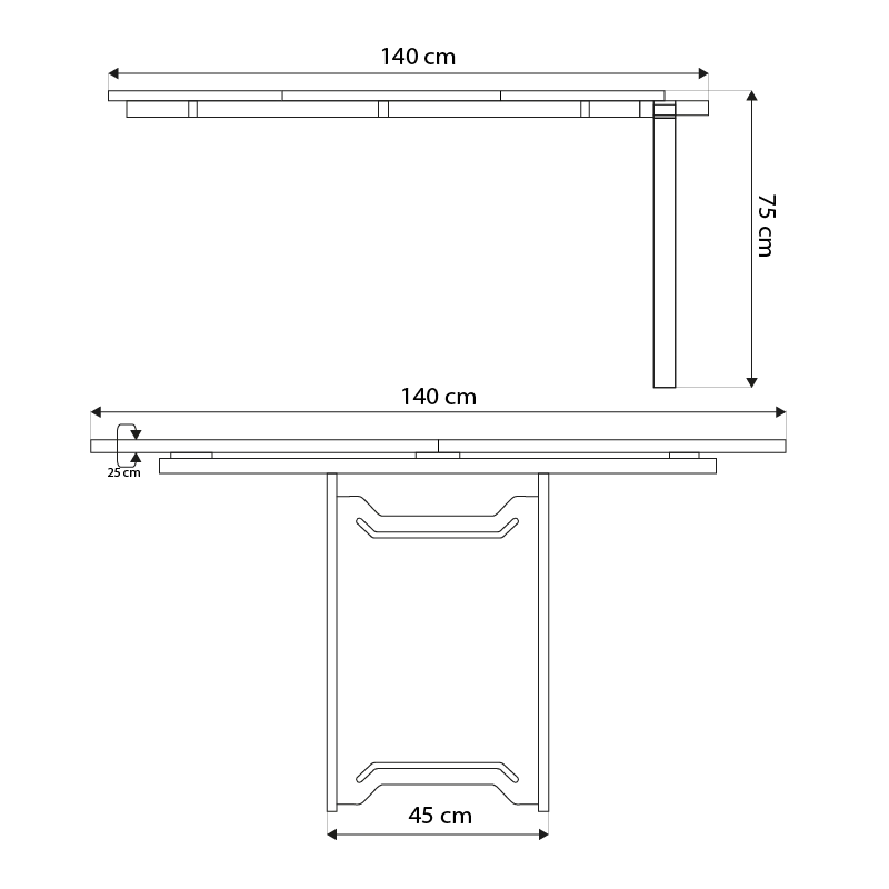 Módulo Extensível Mesa Leone